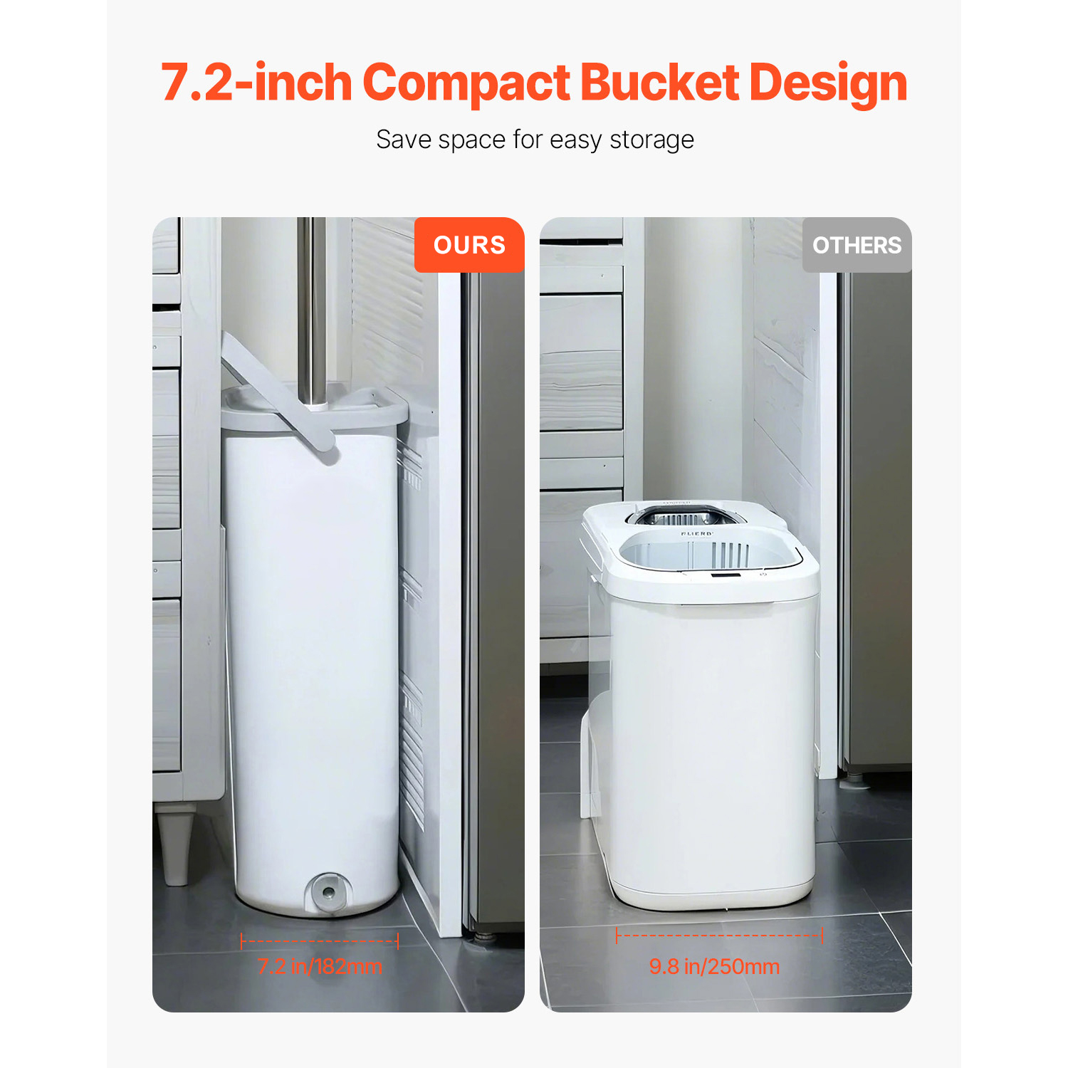 Flat Mop And Bucket Set With Wringer And 3 Microfiber Pads_voghion.com